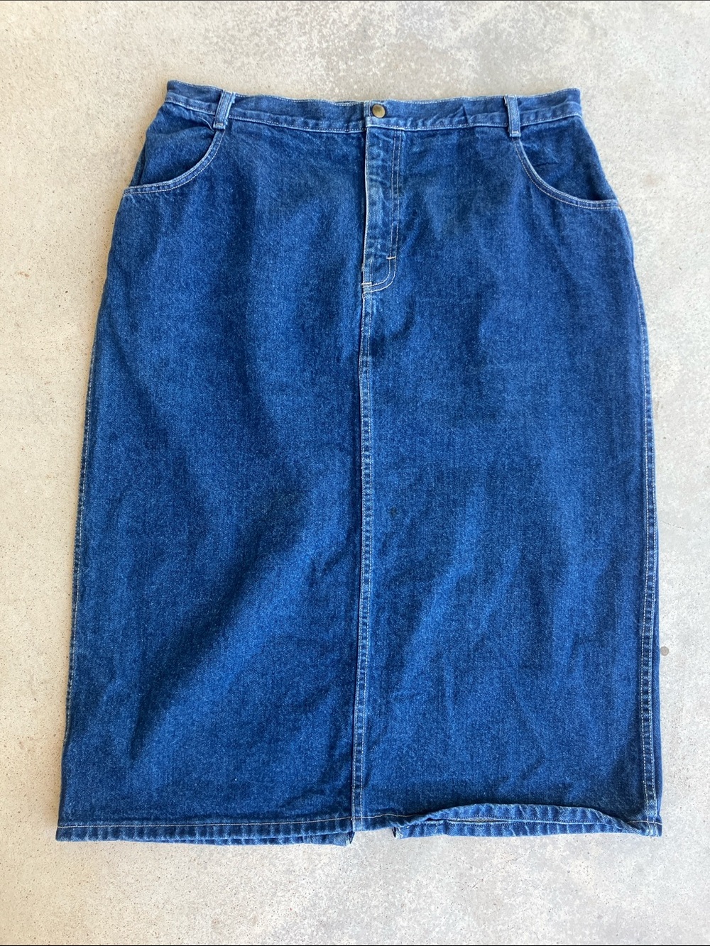 VTG New Breed Denim Maxi Skirt, 16